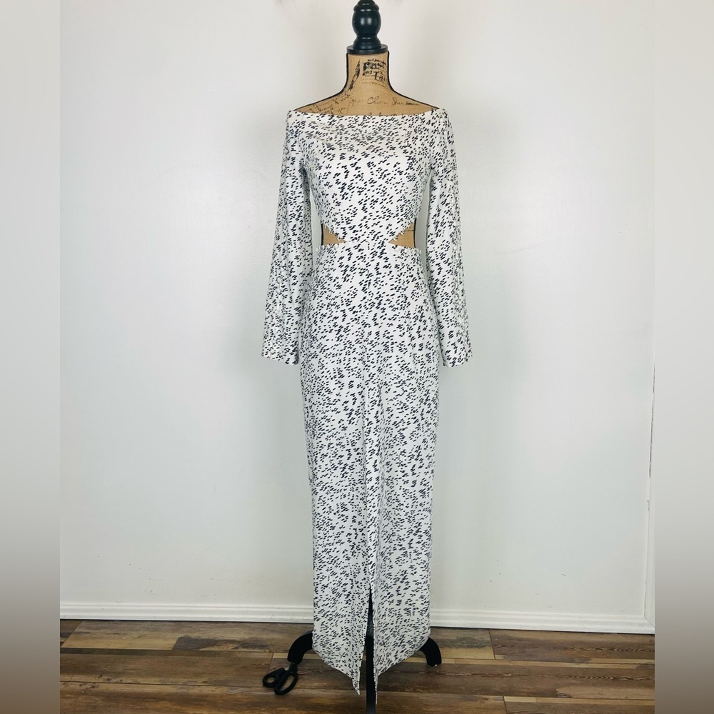 Keepsake The Labelβ Off Shoulder Long Sleeves Maxi Dress Size S Sexy Front Slip